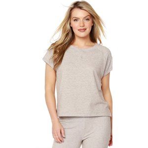Bobi NWT Tan Split Hem Raglan Top XS